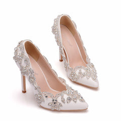 Sexy Rhinestones Pointed Toe Heels Newgew