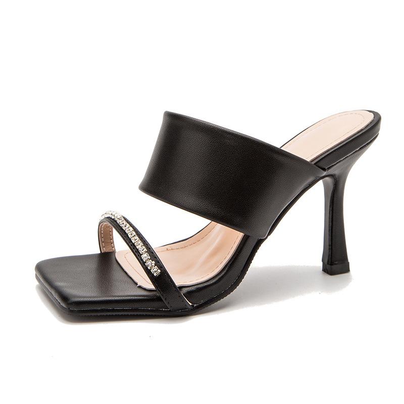 Minimalist Two Part Heeled Sandals Newgew