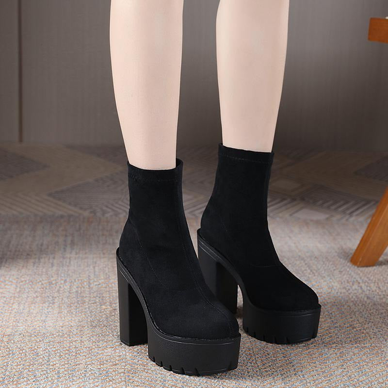 Stylish High-heeled Boots Newgew