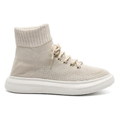 Front Lace-up Flying knit Casual Sneakers Newgew