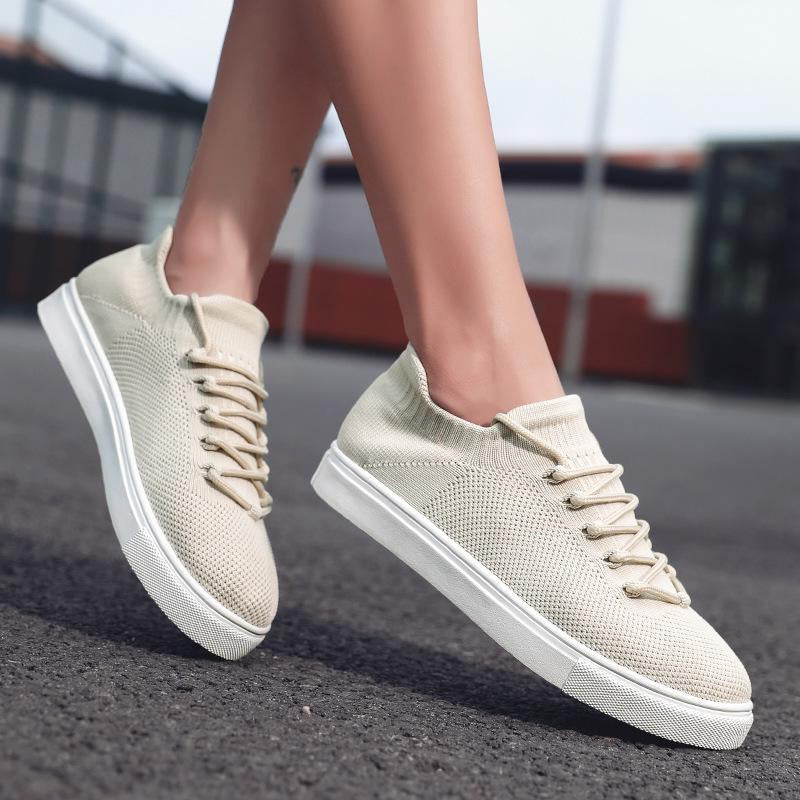 Front Lace-up Flying Knit Sports Casual Sneakers Newgew