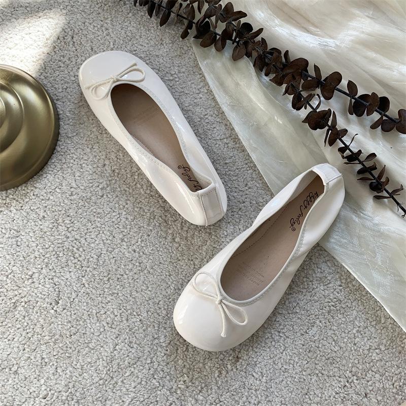 Bow Ballerina Flat Shoes Newgew