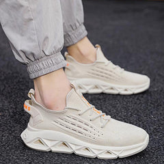 Fashionable Breathable Minimalist Lace-up Sneakers Newgew