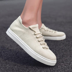 Front Lace-up Flying Knit Sports Casual Sneakers Newgew