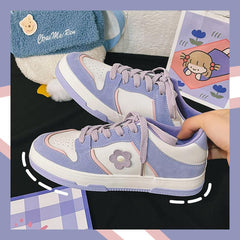 Flower Decor Cute Sneakers Newgew