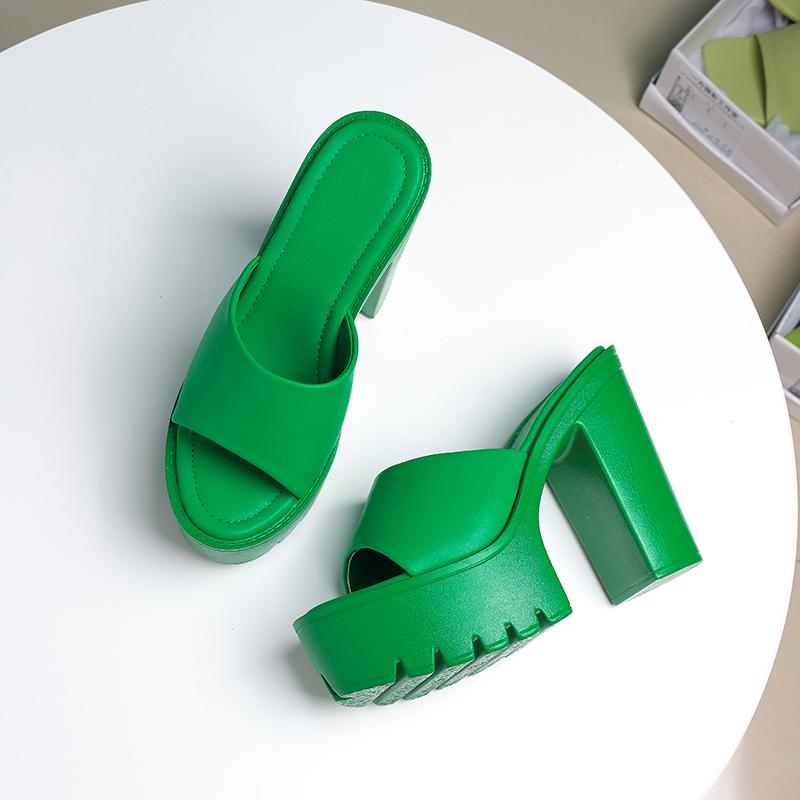 Minimalist Chunky Heeled Sandals Newgew