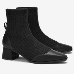 Flyknit Square Heel Socks Boots Newgew