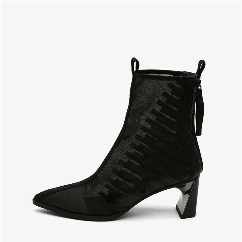 Forest Mesh Ankle Boots Newgew
