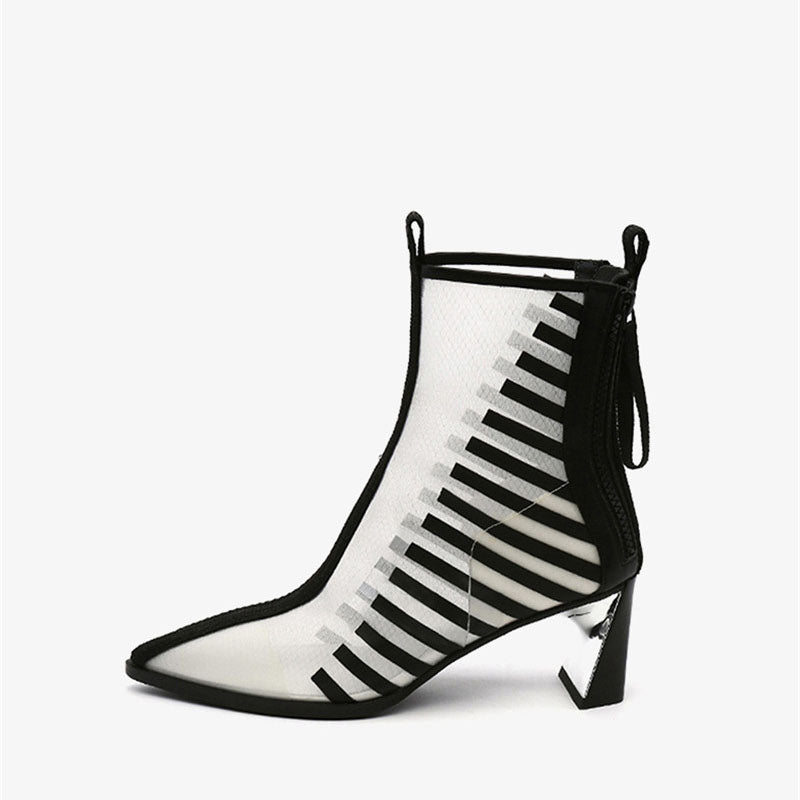 Forest Mesh Ankle Boots Newgew