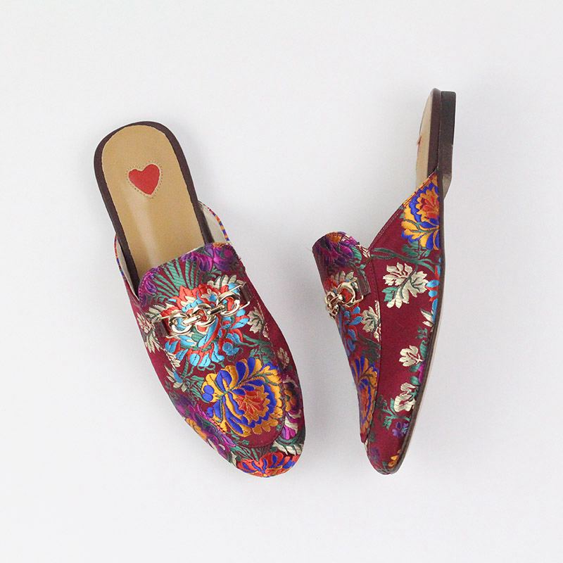 Mariam Embroidered Mules newgew