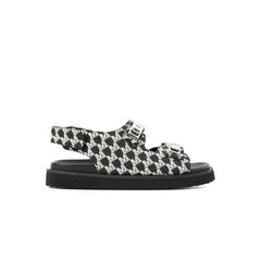 Checkerboard Strappy Sandals Newgew