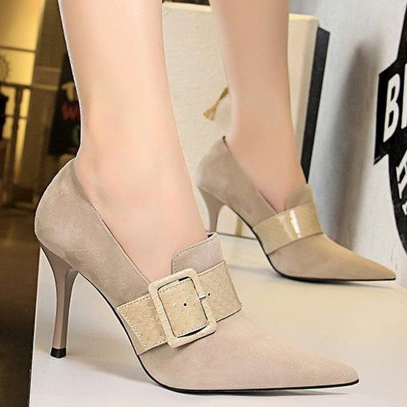 High Heeled Shoes With Deep Lipped Strap Newgew_AL