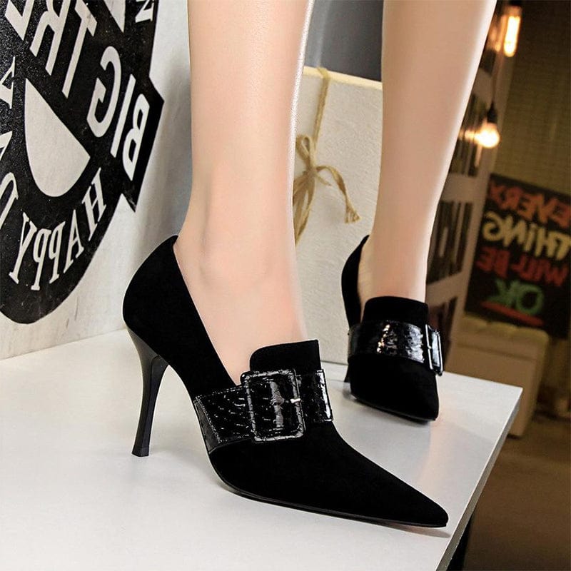 High Heeled Shoes With Deep Lipped Strap Newgew_AL