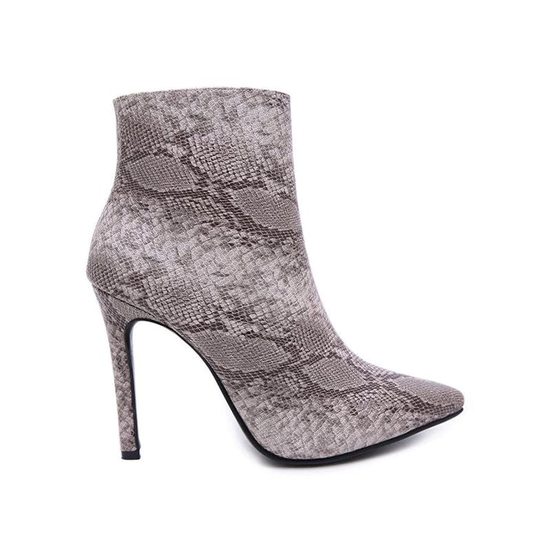 Snake Skin High Heel Boots Newgew_AL