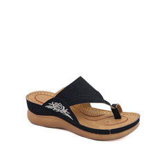 Vacation Embroidery Wedges Sandals Newgew-AL