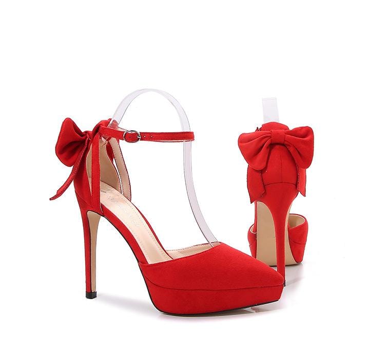 Bow Decor Heel Pumps Newgew