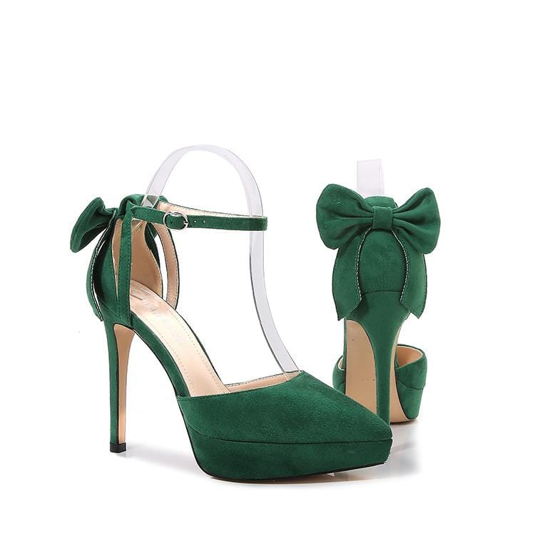 Bow Decor Heel Pumps Newgew