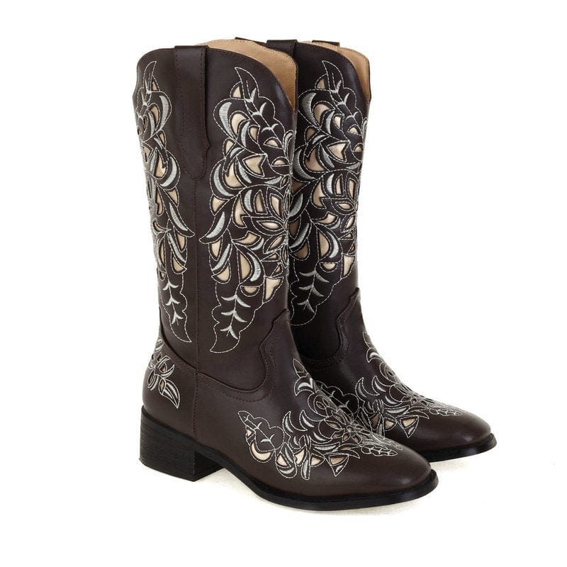 Western Rhinestone Tall Boots(Pre-Order) Newgew