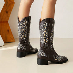 Western Rhinestone Tall Boots(Pre-Order) Newgew