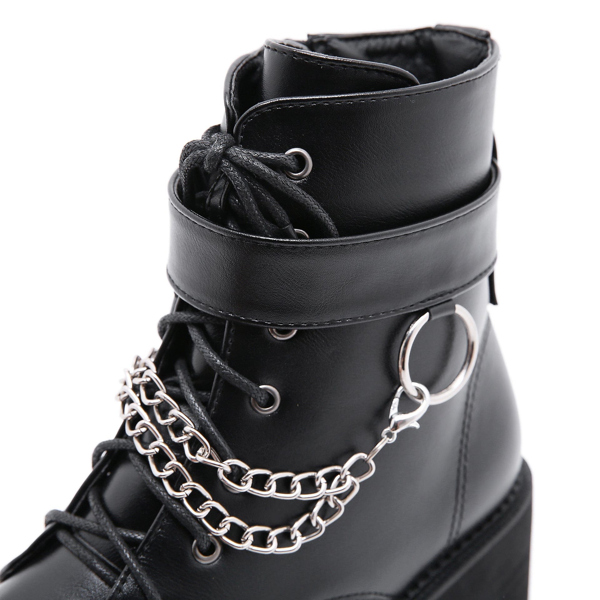 Chain Heeled Martin Boots Newgew