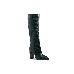 Minimalist Croc Embossed Classic Boots Newgew