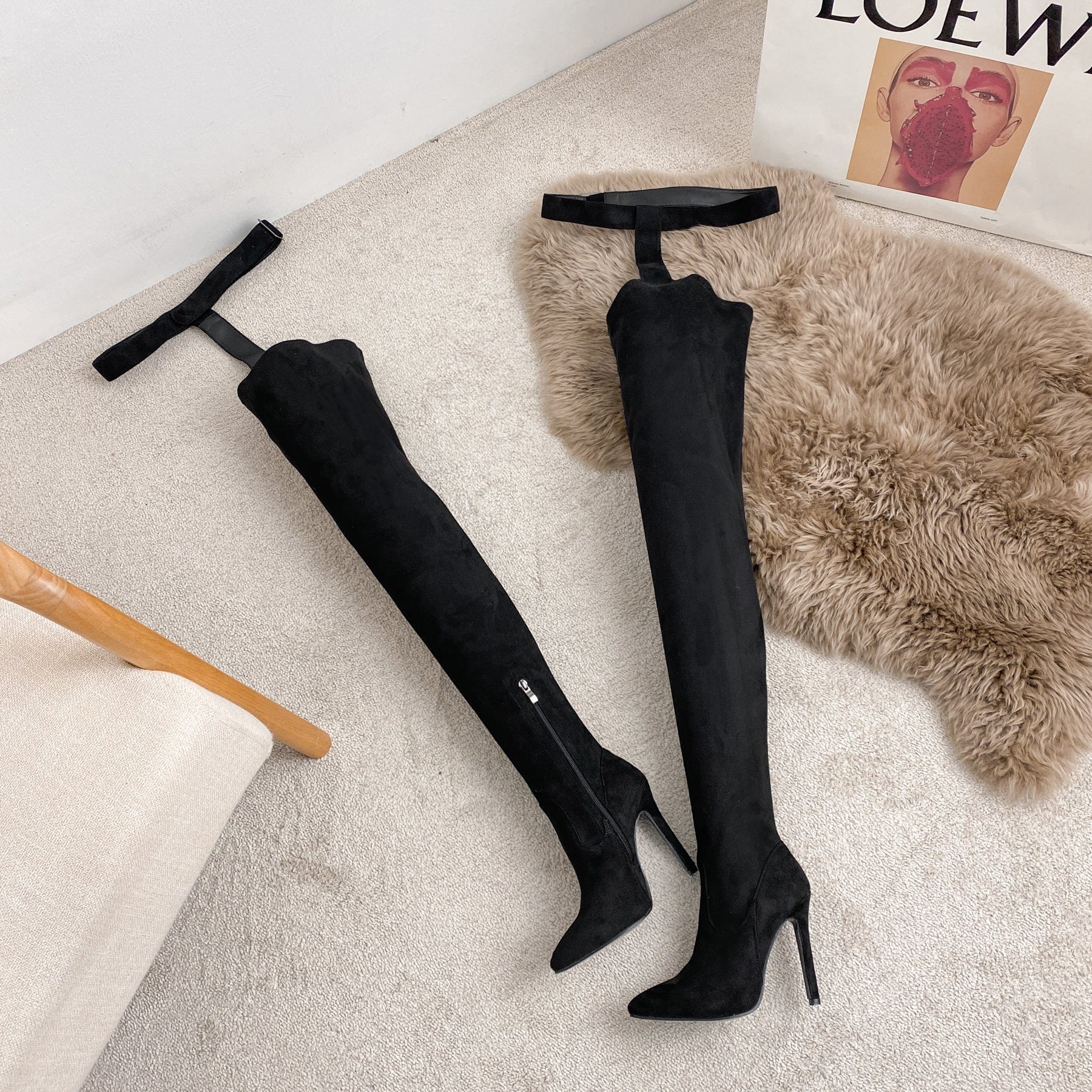 Over Knee Heeled Boots Newgew