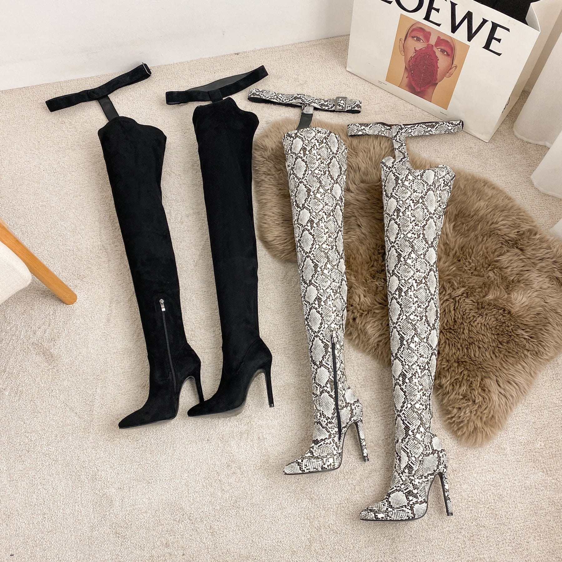 Over Knee Heeled Boots Newgew