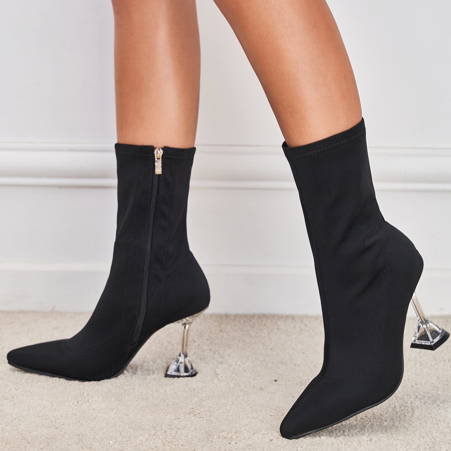 Point Toe Heeled Classic Boots Newgew