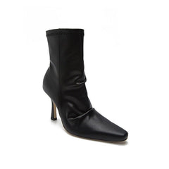 Pointed-Toe Kitten Heel Boots Newgew