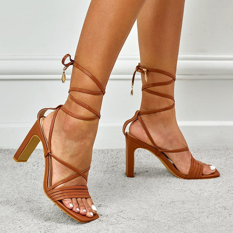 Open-Toe Heel Sandals Newgew