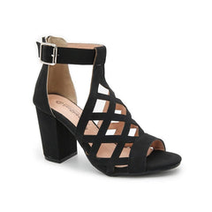 Peep Toe Chunky Heel Sandals Newgew