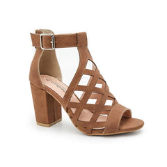 Peep Toe Chunky Heel Sandals Newgew