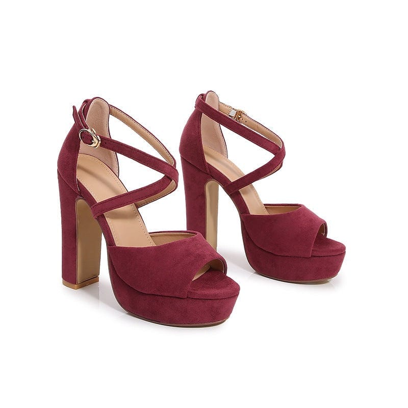 Block Heeled Sandals Newgew