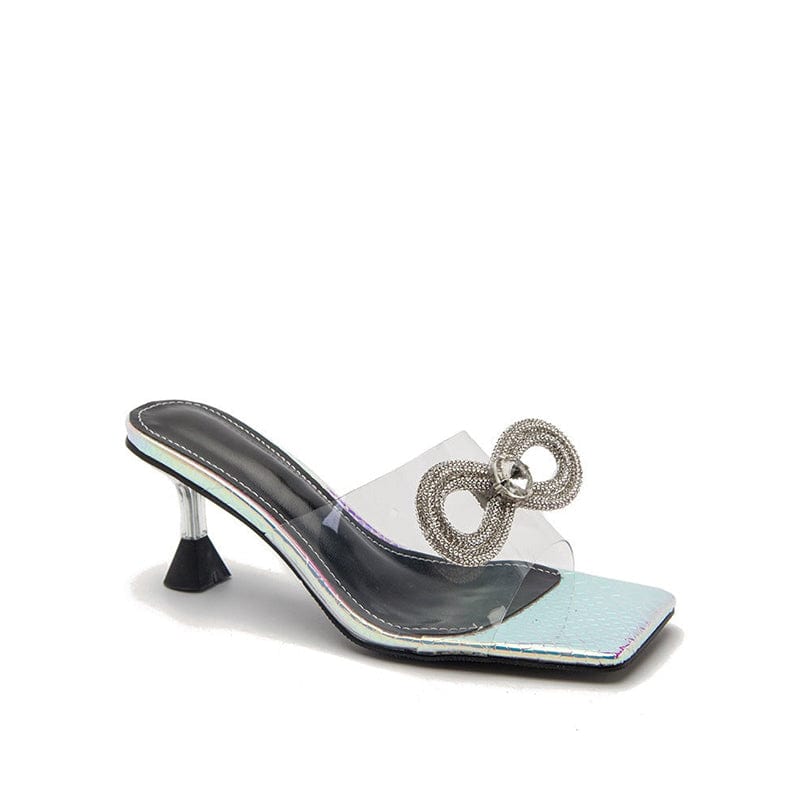 Square-toe Kitten Heel Sandals Newgew