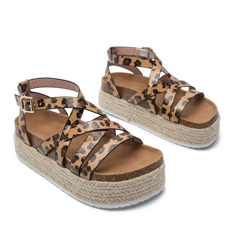 Gladiator Wedge Sandals Newgew