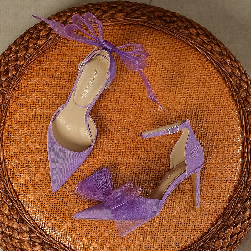 Bow Decor Heeled Pumps Newgew