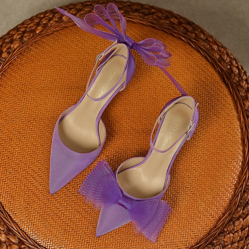 Bow Decor Heeled Pumps Newgew