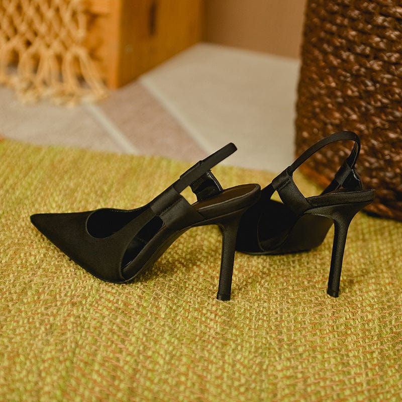 Pointed Toe Heeled Pumps Newgew