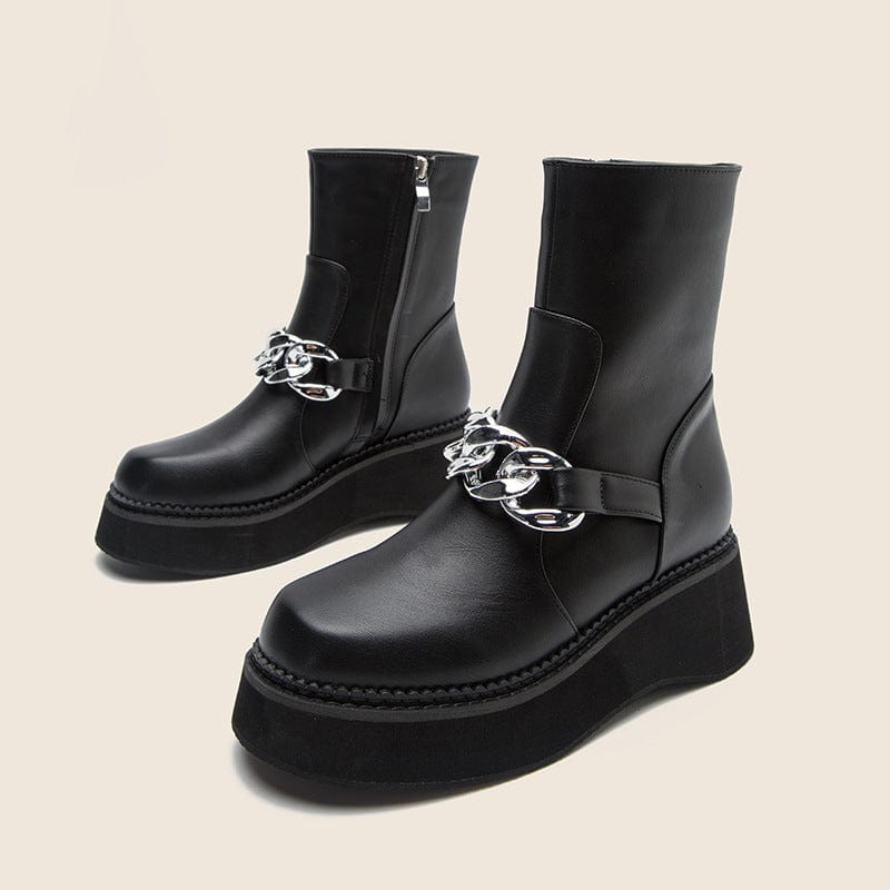 British-style Platform Boots Newgew