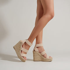 Wedge Heel Lace-Up Sandals Newgew