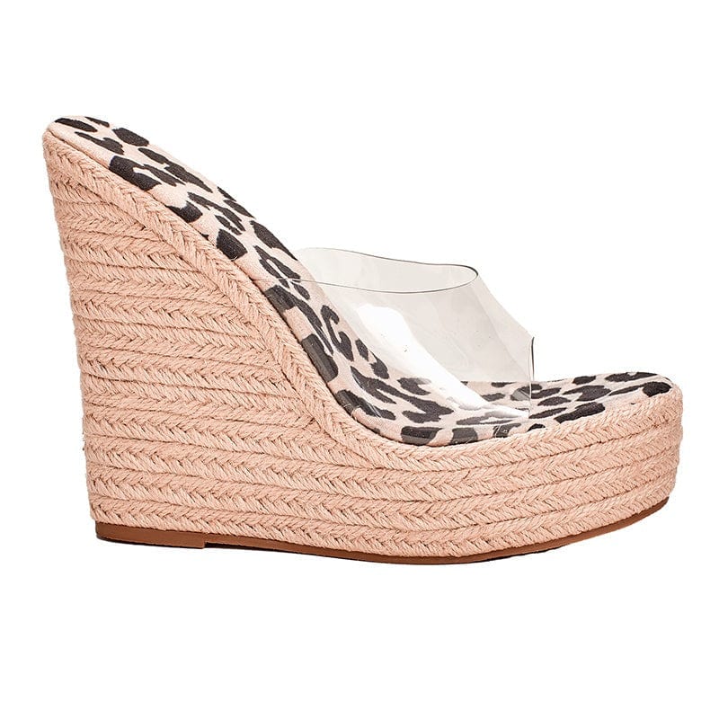 Open-Toe Wedge Heel Sandals Newgew