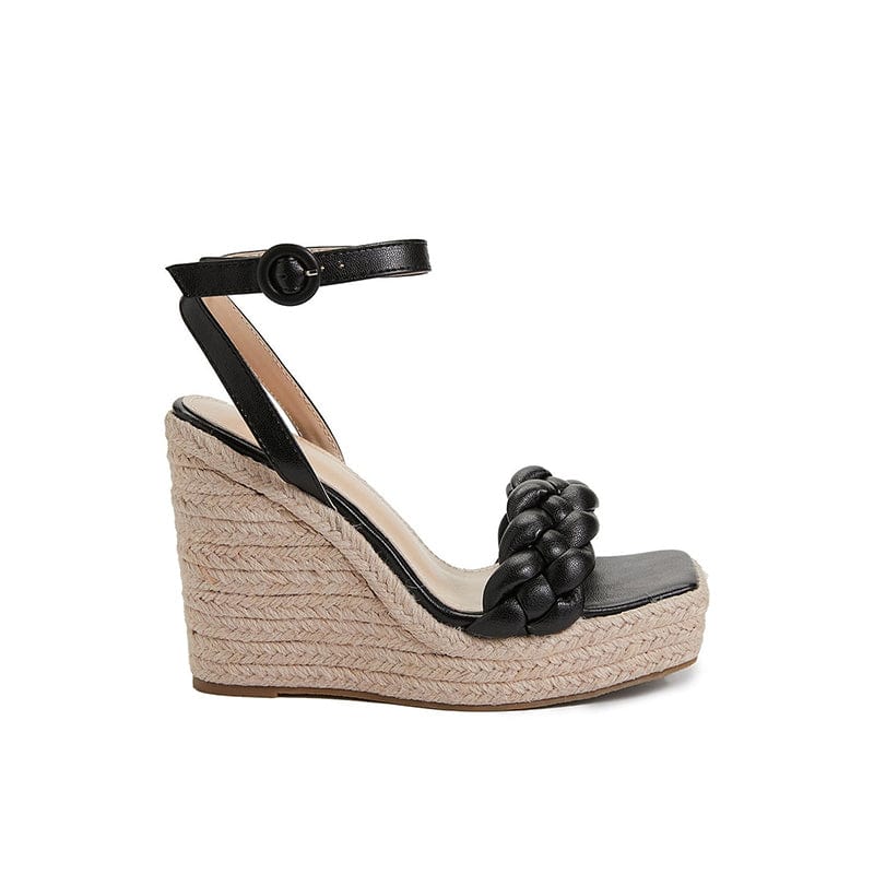 Open-Toe Wedge Heel Sandals Newgew