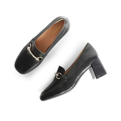 Simple Temperament Loafers Newgew