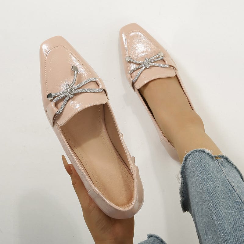 Women Anti-slip Bow Loafers Newgew