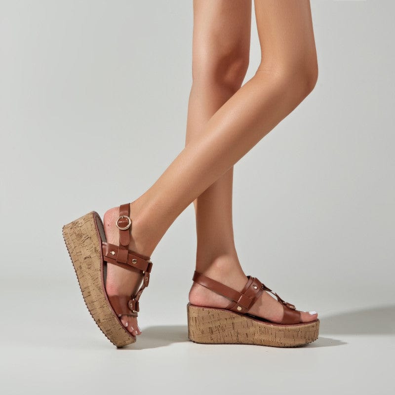 Newbella	Gladiator	Wedge Sandals Newgew