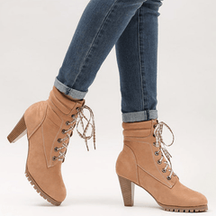 Strappy Chunky Heeled Boots Newgew