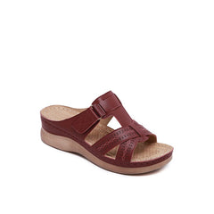 Women Summer Hook & Loop Platform Sandals Newgew