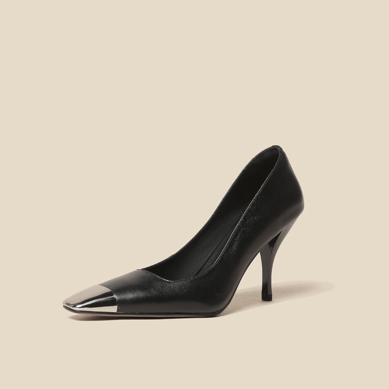 Farah Cap Toe Heels Black Newgew