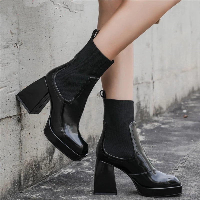 Toby Chunky Heel Chelsea Boots Newgew