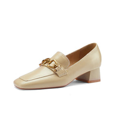 Ivana Nude Women's Heeled Loafers newgew